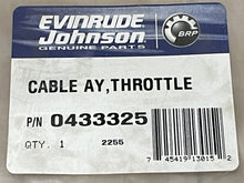 OEM Johnson Evinrude OMC 433325 Throttle Cable Assembly 6 HP