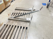 Vintage Teak Swim Platform 71" x 17" w/Foldup Step and Mounting Brackets - Used
