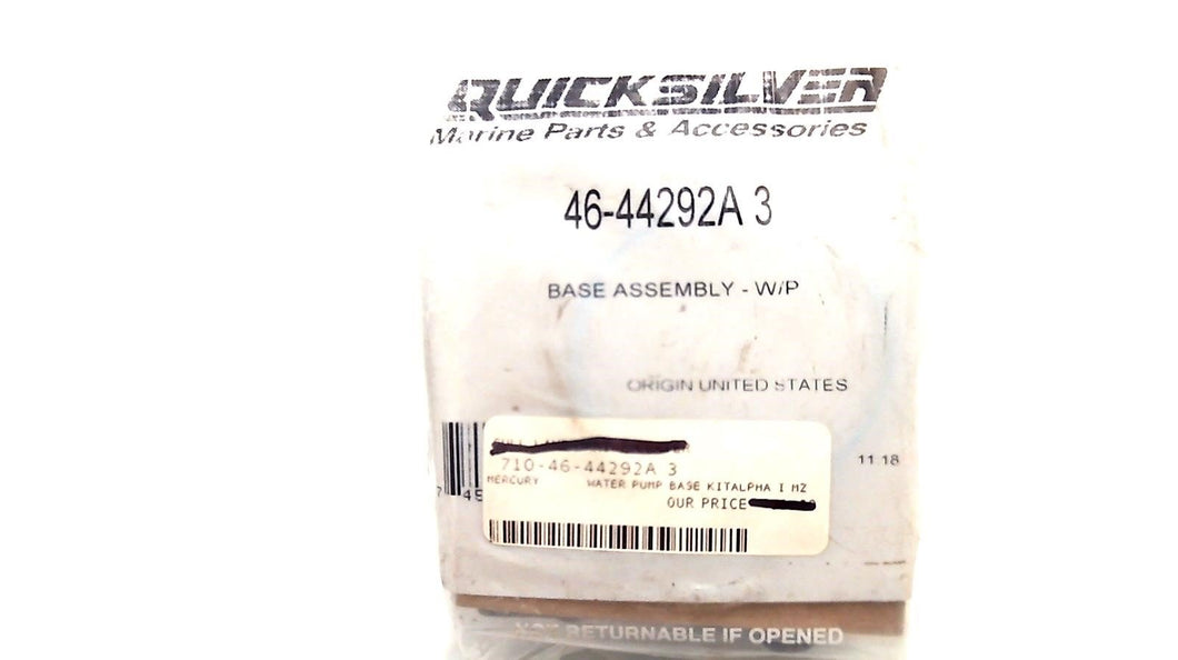 Mercury 46-44292A3 Water Pump Base Assembly