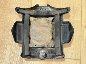 Mercury 5642A13 Front Cover/Faceplate/Medallion & 56948 Knob (White Logo) - Used