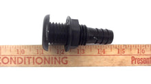 Thru-Hull 3/4" Fitting w/Barbed End - Black (GLM)