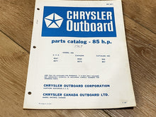 1968 Chrysler 85 HP 8561 8562 8571 8572 Parts Catalog - Used