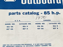 1969 Chrysler 85HP 856HA 857HA 856BA 857BA Parts Catalog