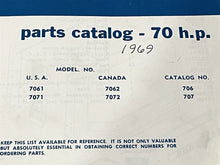 1968 Chrysler 70 HP 7061 7062 7071 7072 Parts Catalog