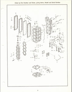 1971 Chrysler 105 HP 1056HD 1057HD 1056BD 1057BD Parts Catalog - Used