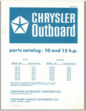 1977 Chrysler 10 & 15HP 102HD 103HD 108HA 109HA 152HC 153HC 158HA Parts Catalog