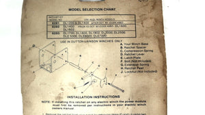 Dutton-Lainson Model # 6292 Ratchet Repair Kit