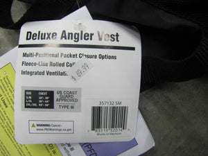 Forge Fishing 357132 SM Deluxe Angler Vest - Small/Medium - Type III (MC)