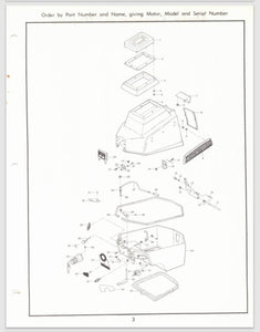 1971 Chrysler 12.9 HP 124HC 125HC 124B 125BC Parts Catalog