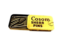 Cosom # 1 Pkg of 5 Shear Pins 2 Cotter Pins w/Tin - 1 7/64" x 13/16"
