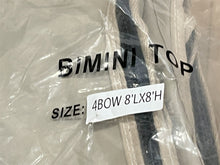 Bimini Top Boot For 4 Bow 8' x 8' Tops - Tan/Beige