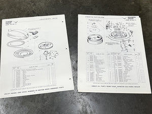 1959 Johnson 3 HP JW-15 JWL-15 Parts Catalog