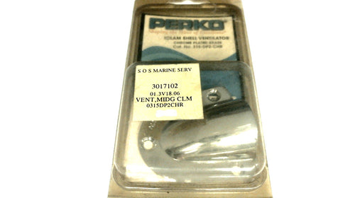 Perko 315-DP2-CHR Clam Shell Ventilator Chrome Plated Brass