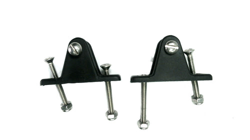 Pair of Black Deck Hinges w/Mounting Bolts