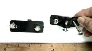 Pair of Black Deck Hinges w/Mounting Bolts