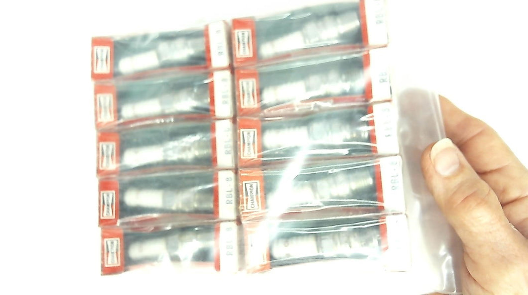 Lot of 10 Champion RBL-8 Spark Plugs - NOS