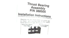 Johnson Evinrude OMC 388505 Thrust Bearing & Thrust Washer