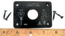 Johnson Evinrude OMC Ignition Switch Panel 3" x 2 1/4" 127083 - Used