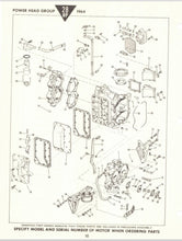 1964 Johnson 28 HP Models RX-12M RXL-12M Parts Catalog - Used