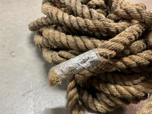 60 Feet of 1 1/4" Diameter Manila Twisted Rope/Cordage - Used