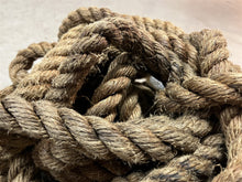 60 Feet of 1 1/4" Diameter Manila Twisted Rope/Cordage - Used