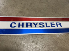 Chrysler Metal Decal/Applique 11 7/8" X 2 1/2"