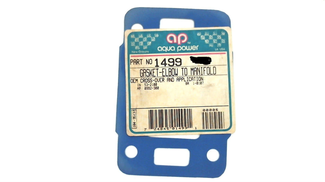 Aqua Power 1499 Gasket - Elbow to Manifold for 53-2100 1-0107 0992-300