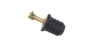 1" Brass Twist Tight Boat Baitwell Plug