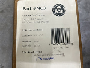 Piranha Propellers MC3 Mercury Hub for "C" Series 3-Blade Props