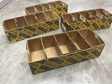 Lot of 4 Vintage Kiekhaefer Mercury "Genuine Parts" Bins - Yellow & Green - Used