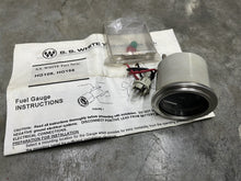 S.S. White EG158 Fuel Gauge E-1/2-F Diamond Series - Black Face w/Chrome Bezel
