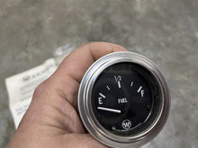 S.S. White EG158 Fuel Gauge E-1/2-F Diamond Series - Black Face w/Chrome Bezel