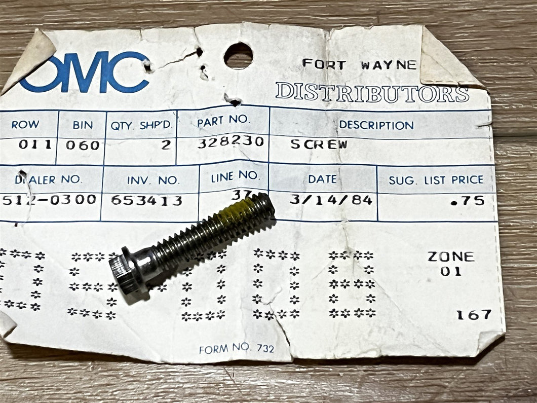 Johnson Evinrude OMC 328230 Screw