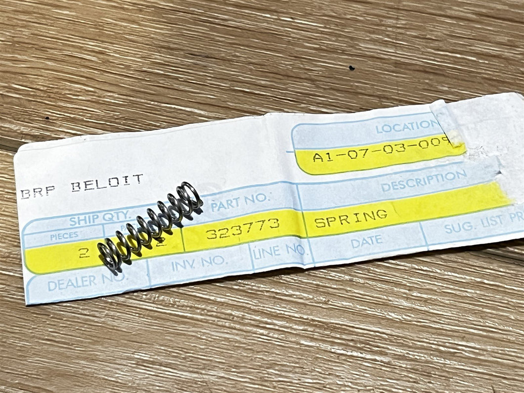 Johnson Evinrude OMC 323773 Slide Return Spring - Remote Control