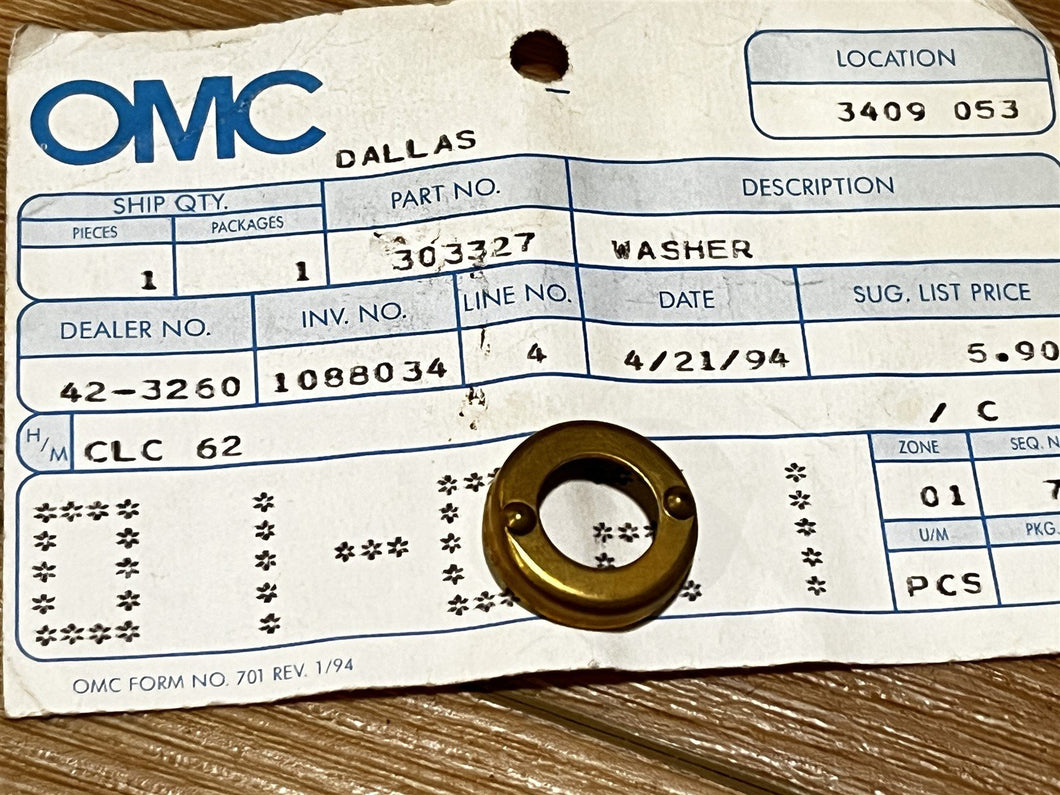 Johnson Evinrude OMC 303327 Seal Spring Washer 1968-1979 60-65hp