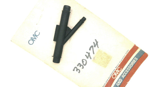 Johnson Evinrude OMC 330474 30 Degree Tee, Water Return Hoses