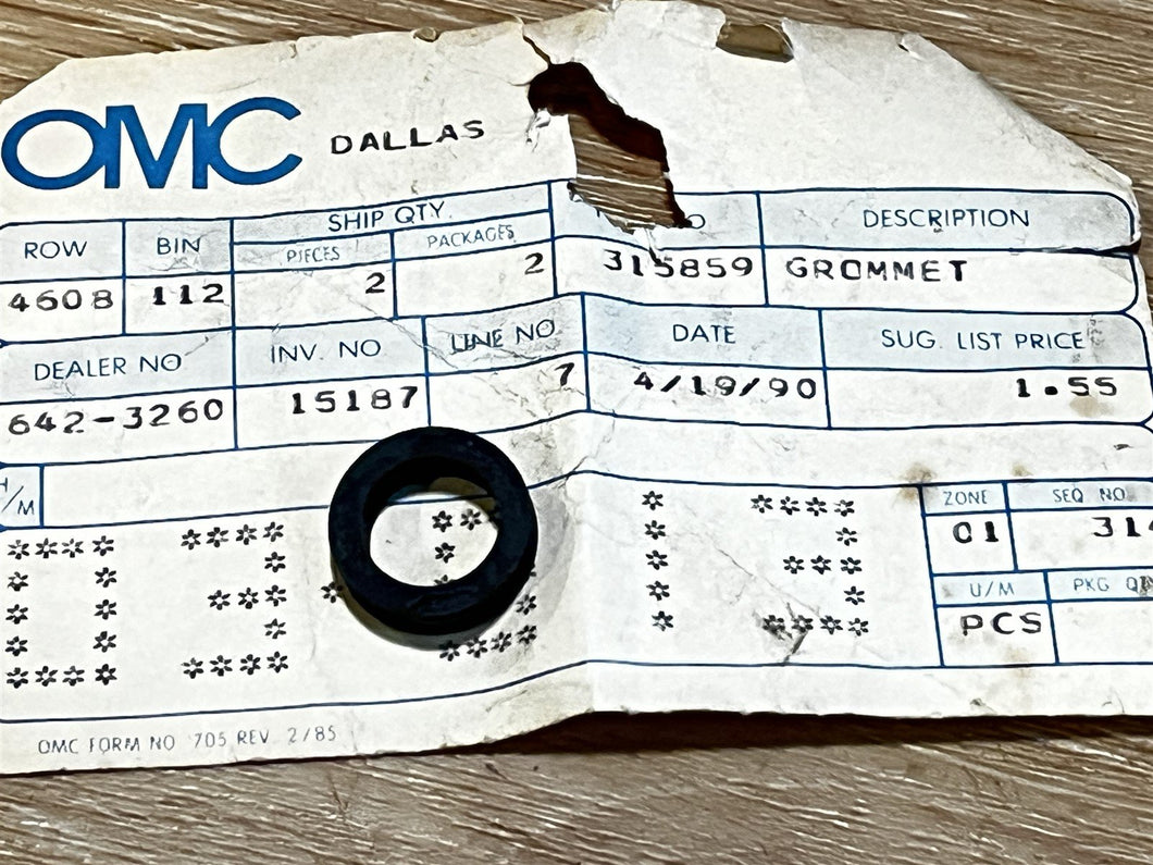 Johnson Evinrude OMC 315859 Grommet