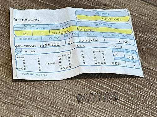 Johnson Evinrude OMC 314026 Spring