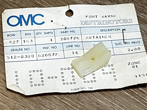 Johnson Evinrude OMC 308726 Retainer