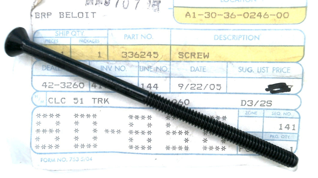 Johnson Evinrude OMC 336245 Screw