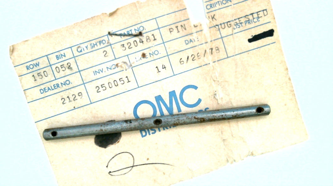 Johnson Evinrude OMC 320481 Pin