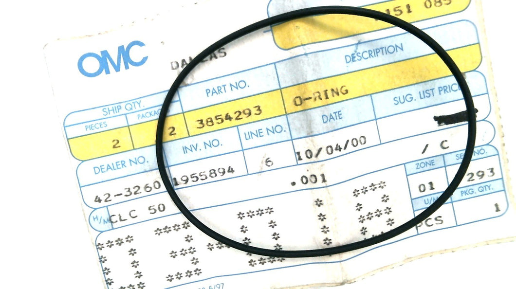 Johnson Evinrude OMC 3854293 O-Ring