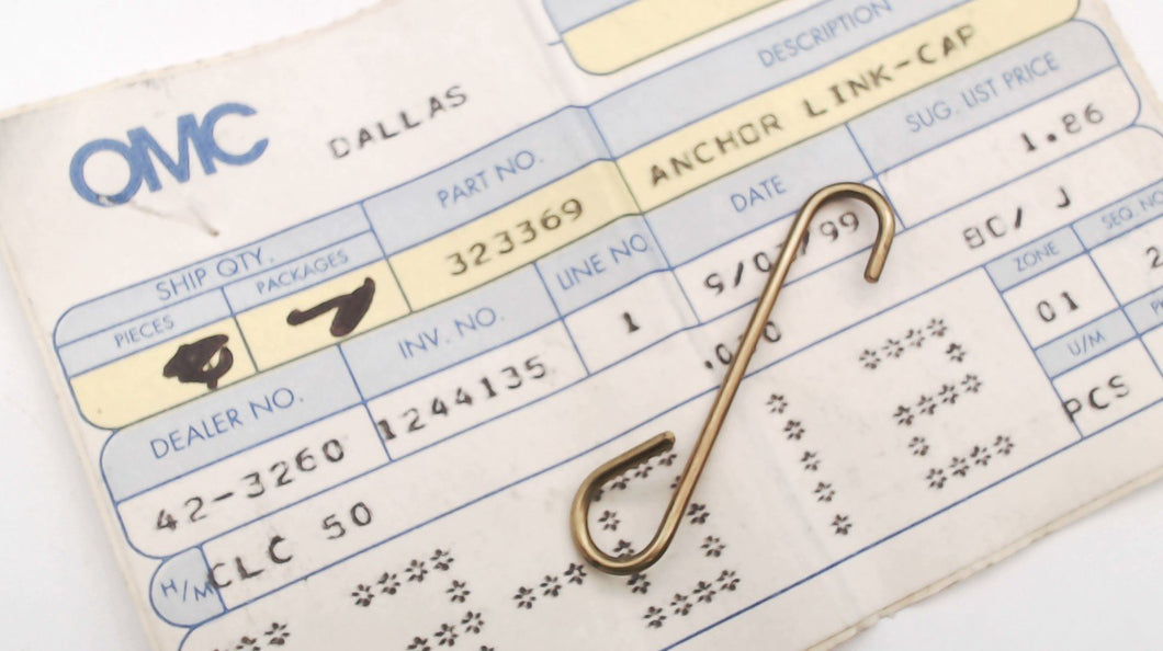 Johnson Evinrude OMC 323369 Cap Anchor Link