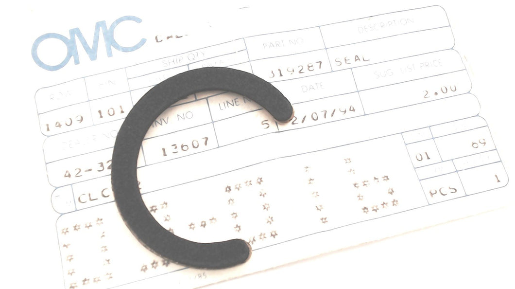 Johnson Evinrude OMC 319287 Air Silencer Seal