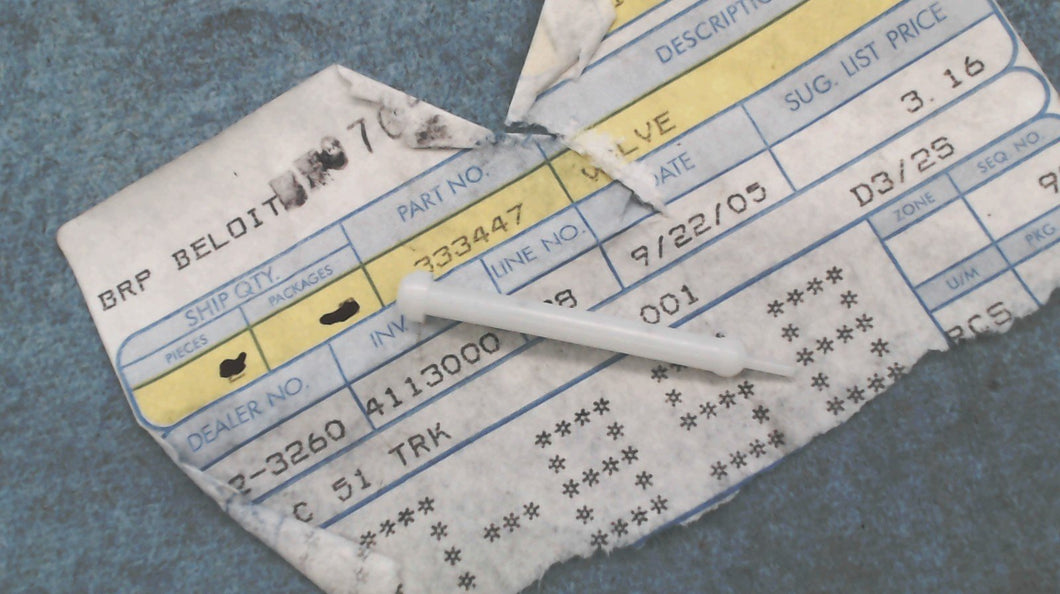 Johnson Evinrude OMC 333447 Valve