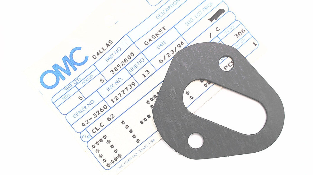 Johnson Evinrude OMC 3852600 Gasket