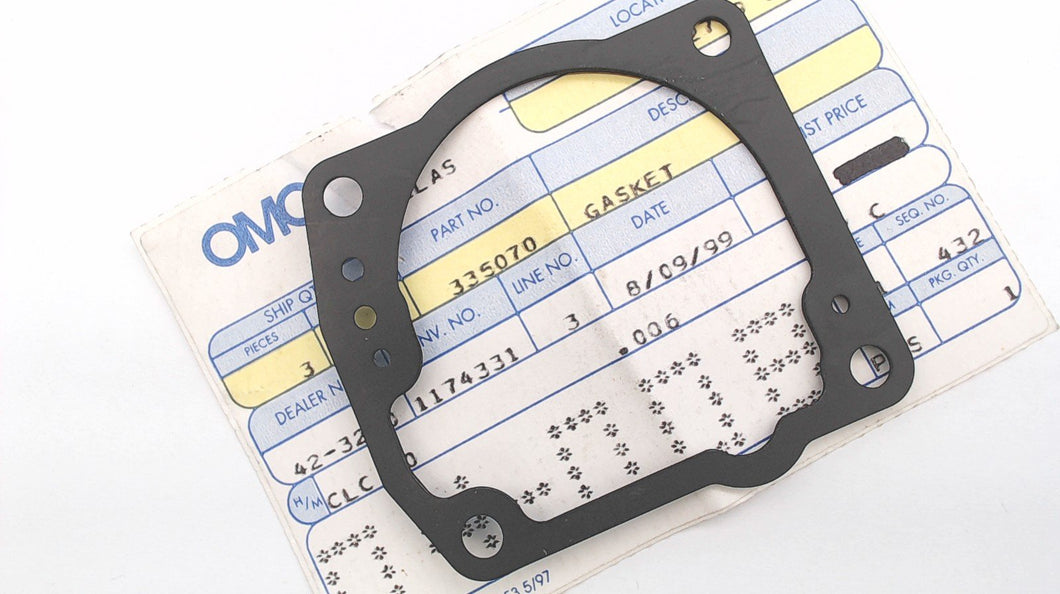 OEM Johnson Evinrude OMC 335070 Float Bowl Gasket