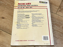 Clymer Mercury OutBoard Shop Manual 3.9-135 HP 1964-1971