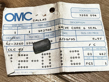 Johnson Evinrude OMC 983786 Valve Core & Seal