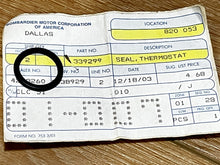 Johnson Evinrude OMC 339299 Thermostat Seal